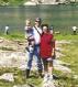(My family by the lake)