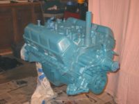 Engine painted