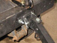 Tow bar installed