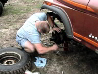 Fixing a blown CJ wheel hub