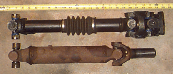 Rear driveshafts