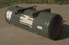 Trimmed air tank