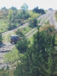 Zack climbing a hill