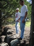 Watching Ethan on the ledges