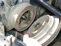 York pulley removed