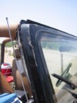 Ben's dented windshield frame