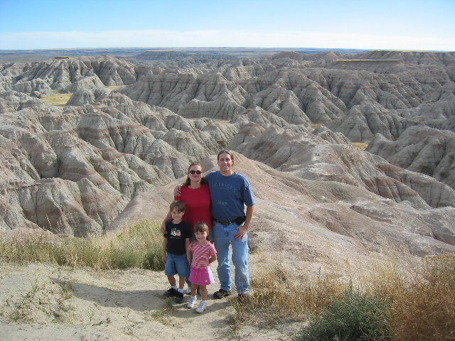 Family at Badlands