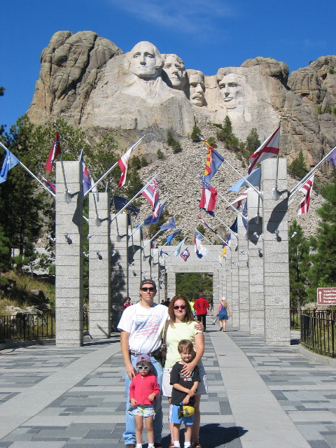 Family at Mt. Rushmore