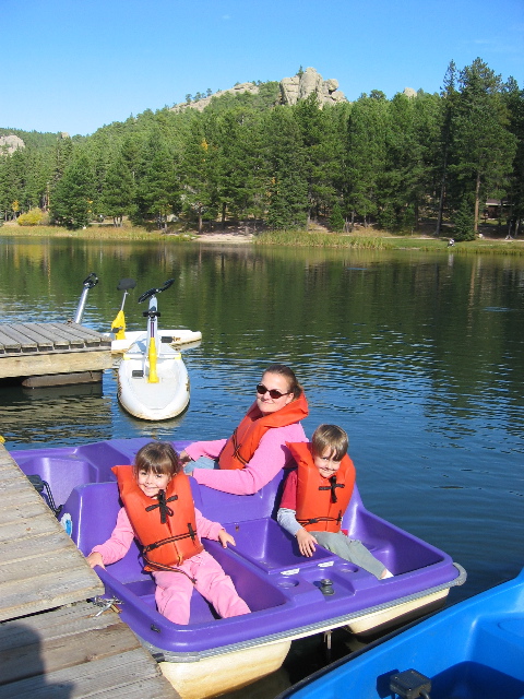 Paddle boating