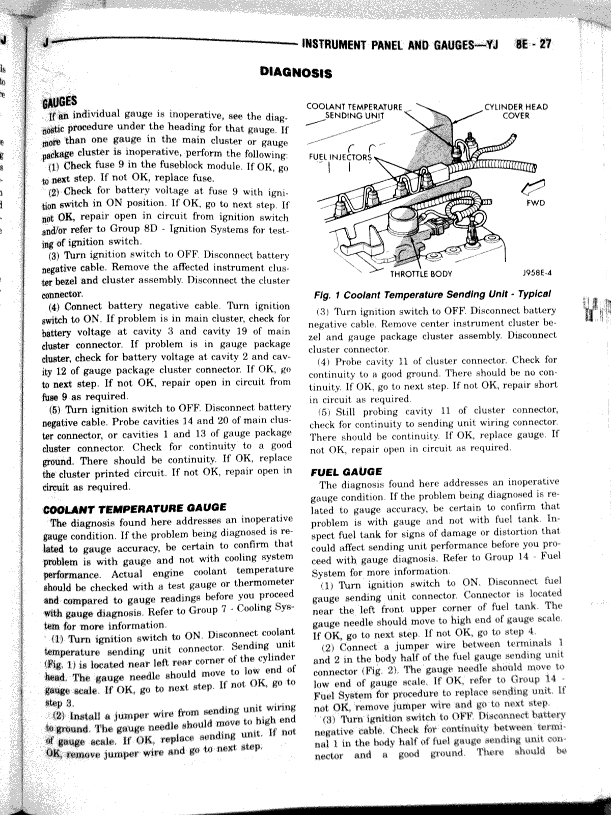 Jeep Wrangler Instrument Cluster Manual – 