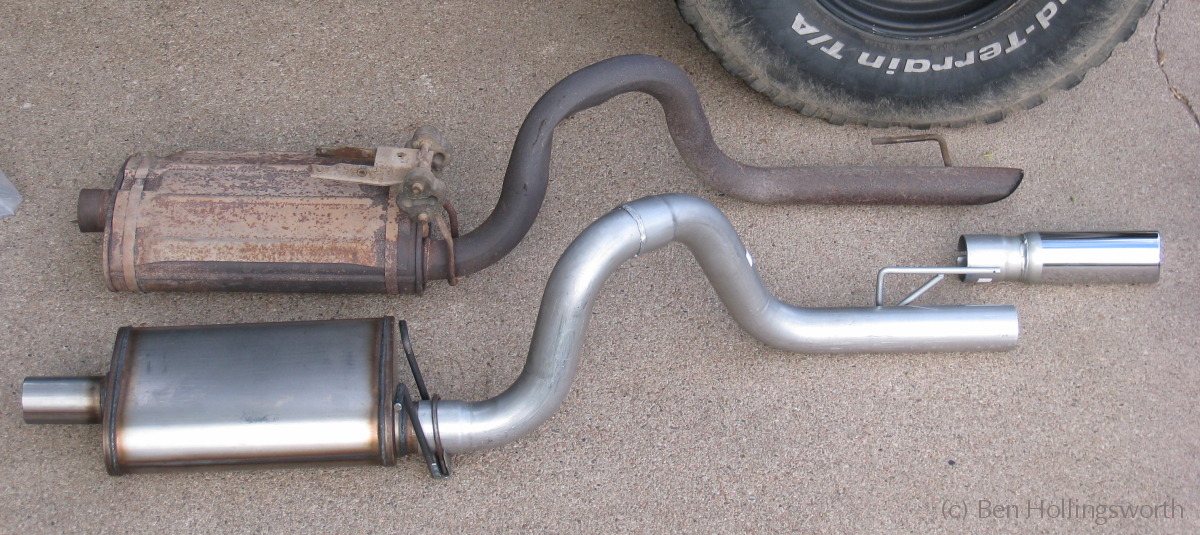 Installing a new cat-back exhaust on a ’95 Jeep Wrangler (YJ) – Jedi.com