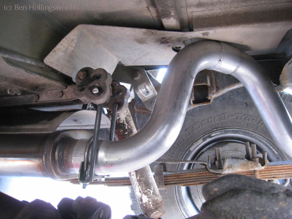 Installing a new cat-back exhaust on a '95 Jeep Wrangler (YJ) – 