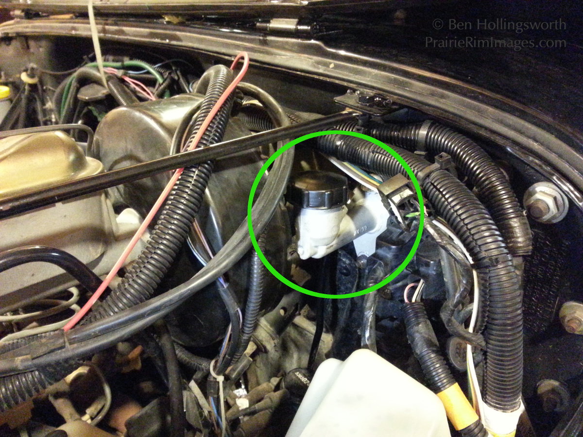 Replacing the clutch master cylinder on a '95 Jeep Wrangler – 