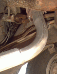 Y-pipe to manifold, driver side from right side