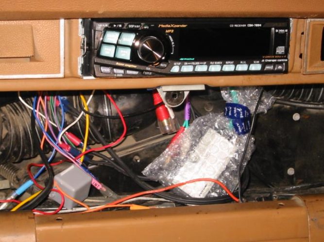 Replacing a Dual-Post Radio with a DIN-Sized Stereo in a ’77 Wagoneer