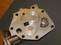 Oil pump cover before sanding