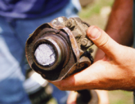 Broken CJ rear axle pinion