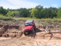 Zack playing by the lake