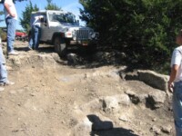 Bob descending ledges