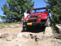 Zack descending ledges