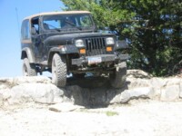 Ben descending ledges