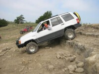 ZJ descending the ledges