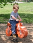 Micah in the Randolph playground