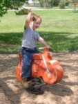 Micah in the Randolph playground