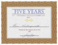 My perfect attendance certificate