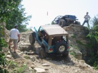 Jerry watches Dave Stauffer's TJ climb in the quarry