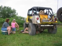 John Nutter fixing his CJ-7 fuel pump