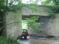 Jerry under a bridge